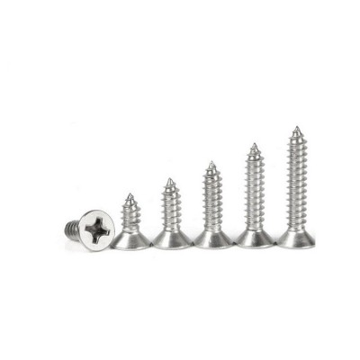 ss410 flat cross head self tapping screw