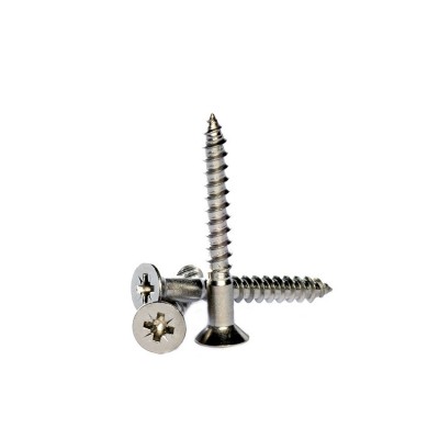 #10 x 2" Stainless Flat Head Phillips Wood Screw